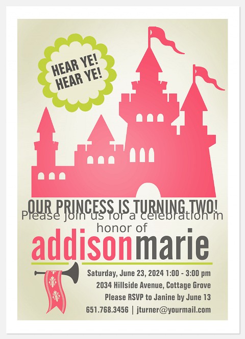 Candy Castle Kids' Birthday Invitations