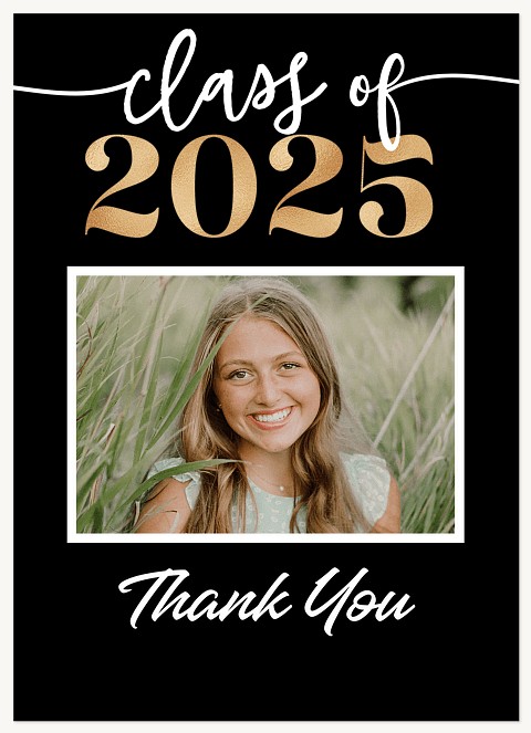 Bold Year Thank You Cards 