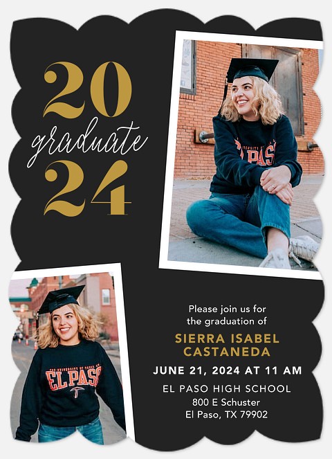 Tilted Snapshots Graduation Cards