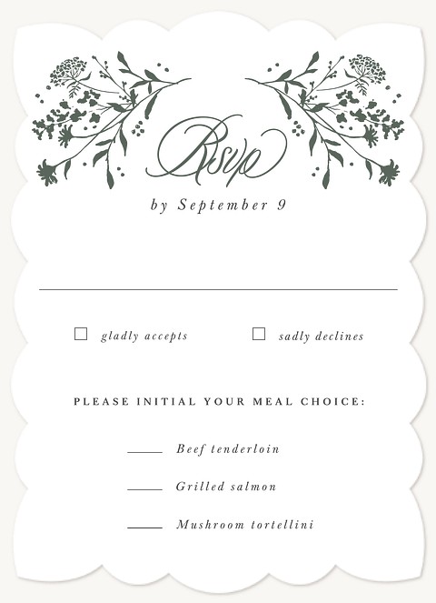 Sweet Harvest Wedding RSVP Cards