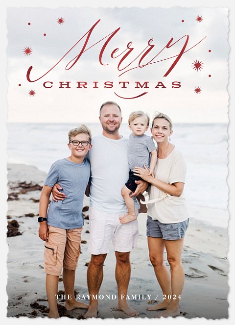 Starry Greeting Holiday Photo Cards