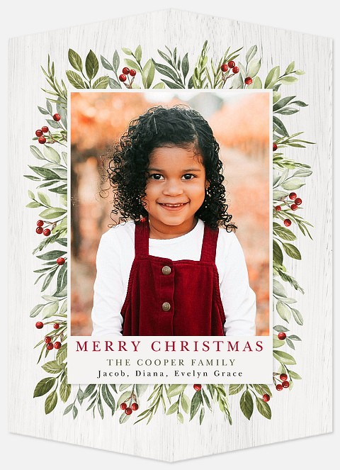 Fresh Cut Frame Holiday Photo Cards