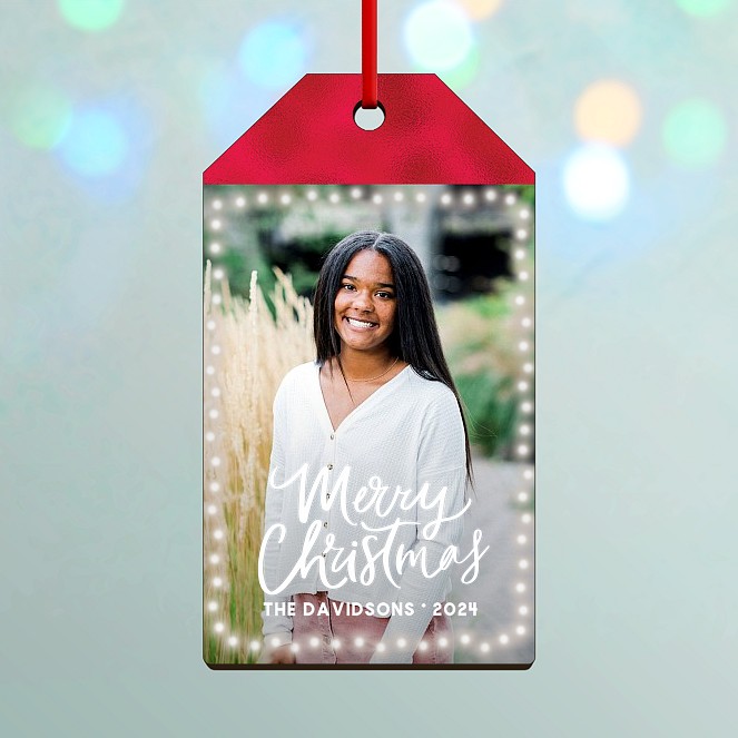 Bokeh Frame Custom Ornaments