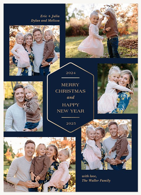 Stylish Sophistication Personalized Holiday Cards