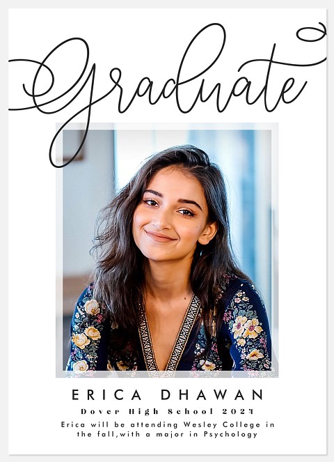 Big Script Graduation Cards