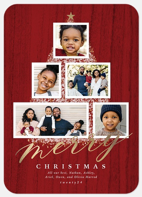 Tree Chic Holiday Photo Cards