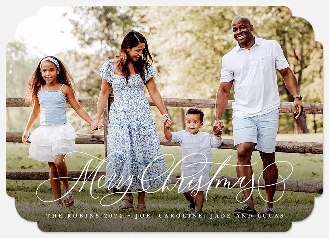 Winter Frills Holiday Photo Cards