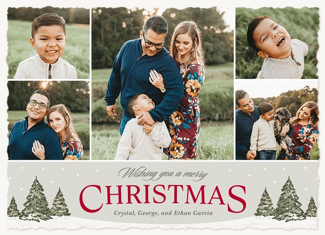 Festive Five Personalized Holiday Cards