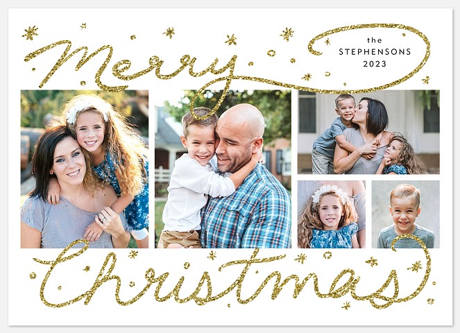 Extra Sparkly Holiday Photo Cards