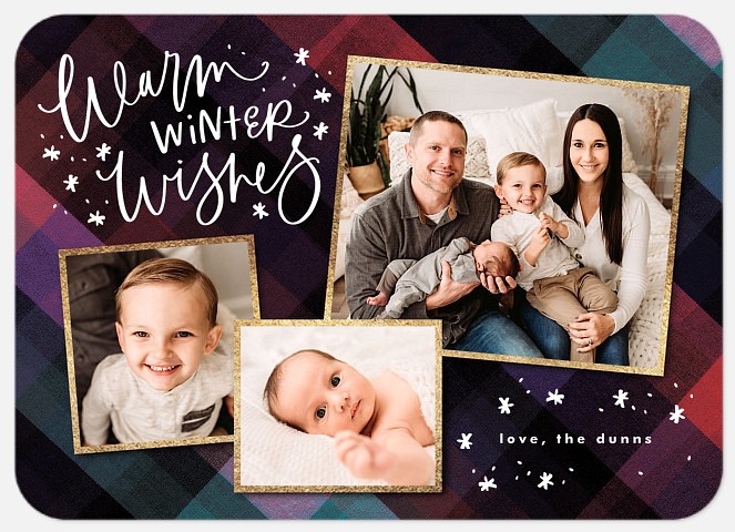 Warm Winter Wishes Holiday Photo Cards