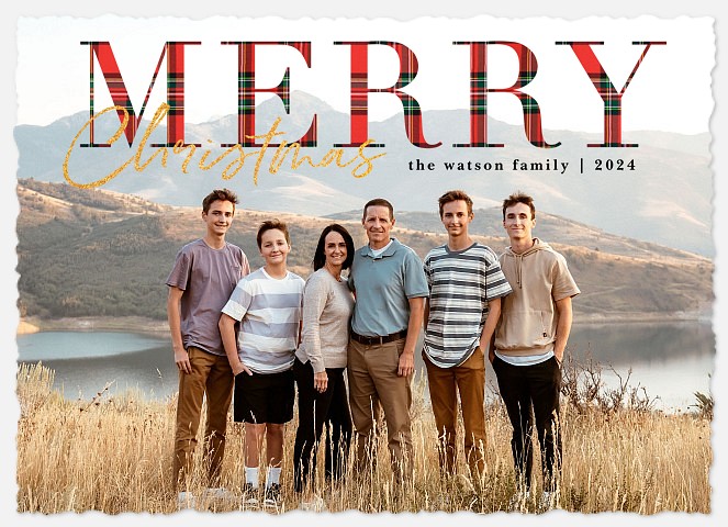 Highland Christmas Holiday Photo Cards