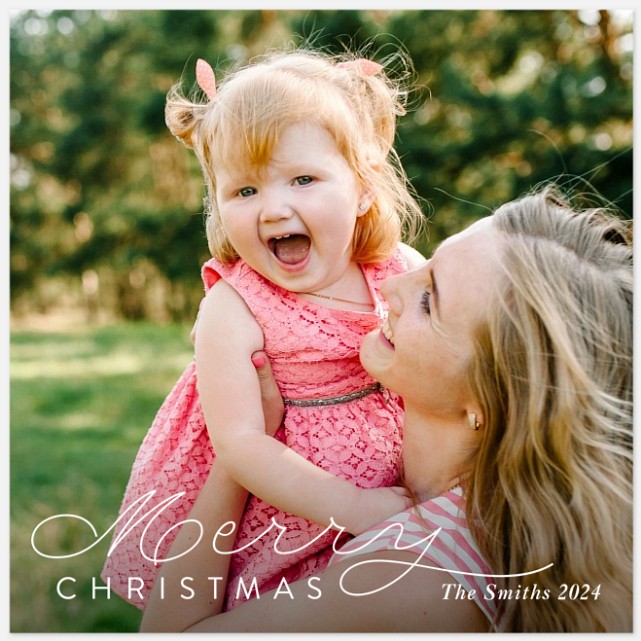 Simple Whimsy Holiday Photo Cards