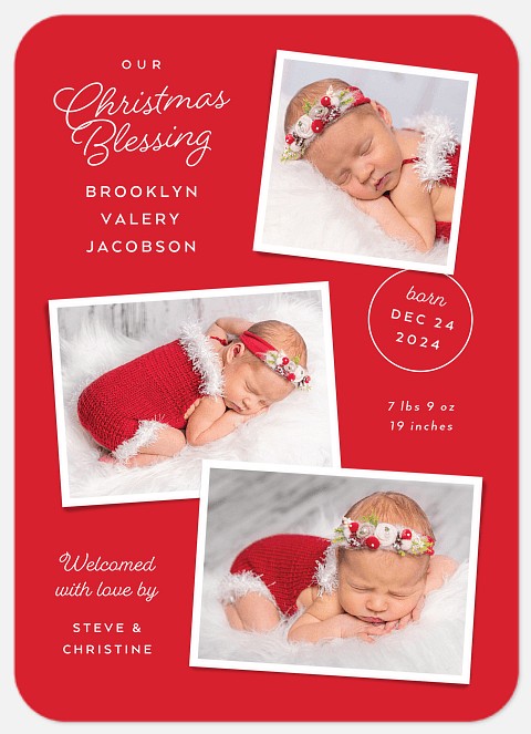 Christmas Blessing Holiday Photo Cards