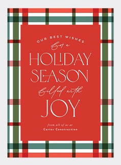 Holiday Plaid Card