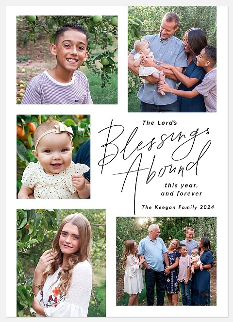 Blessings Abound Holiday Photo Cards