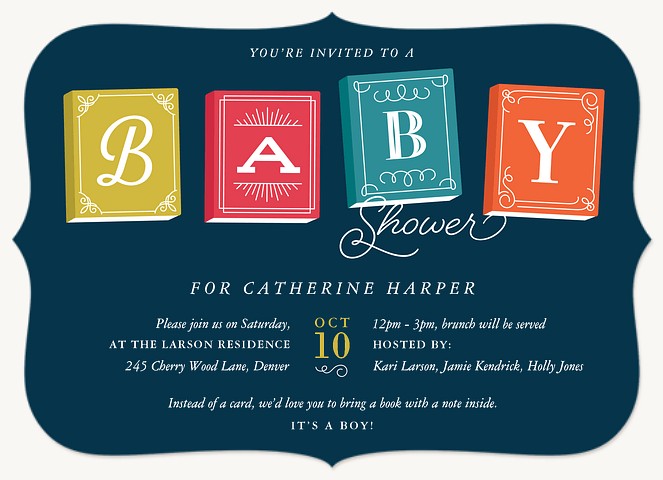 Enchanting Storybook Baby Shower Invites