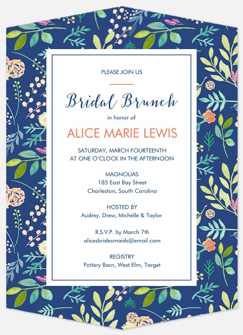 Enchanting Splendor Bridal Shower Invitations