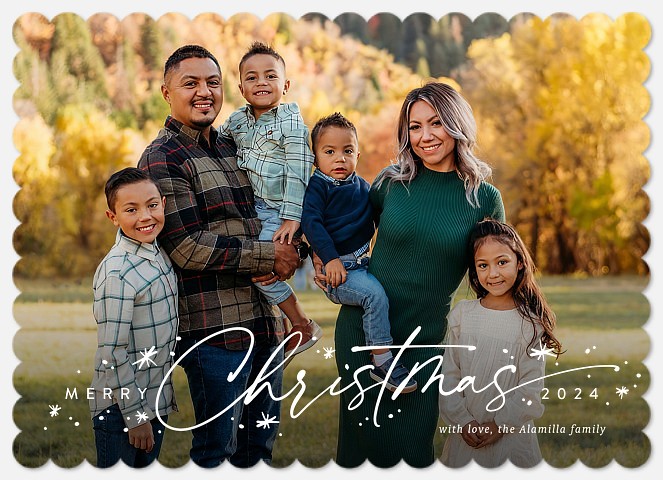 Sparkle Swashes Holiday Photo Cards