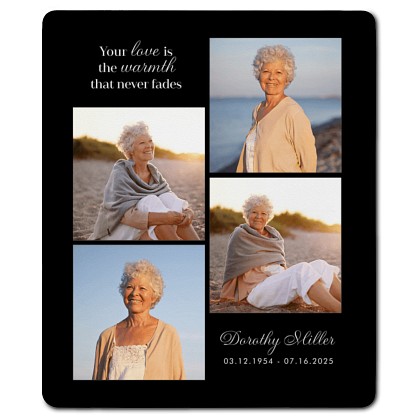 Your Love Never Fades Memorial Photo Plush Blanket