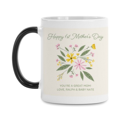 Happy 1st Mother's Day Photo Color Changing Mug