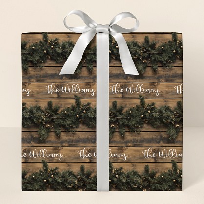 Rustic Holiday Wrapping Paper
