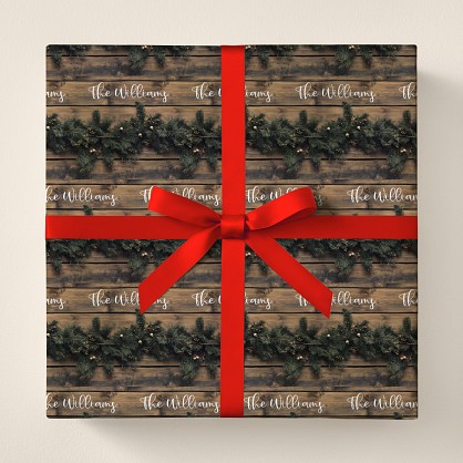 Rustic Holiday Wrapping Paper