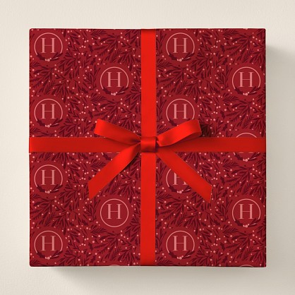 Happy Holly-days Wrapping Paper