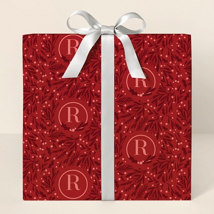 Happy Holly-days Wrapping Paper