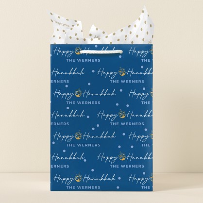 Spinning Dreidel Gift Bag