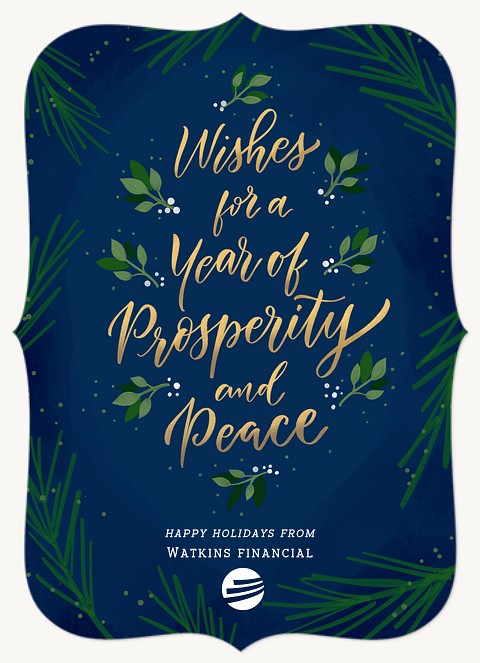 Prosperity & Peace Business Holiday Cards