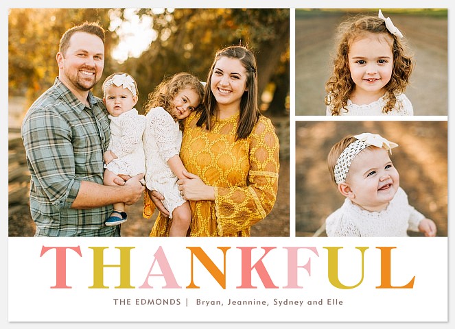 Autumn Thankful Thanksgiving Cards