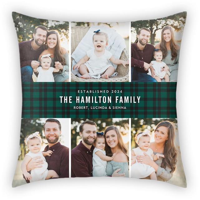 Tartan Banner Custom Pillows