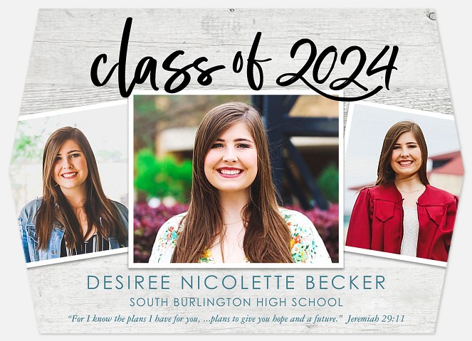 Rustic Beach Graduation Cards