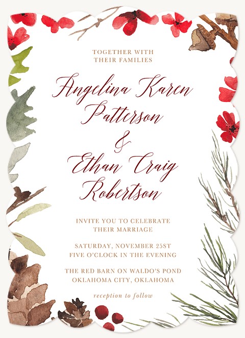 Autumn Splendor Wedding Invitations