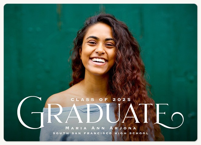 Timeless Style Graduation Announcements