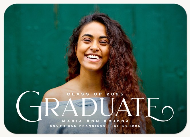 Timeless Style Graduation Announcements