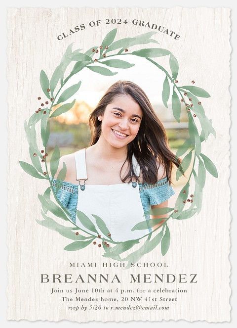 Watercolor Foliage Graduation Cards