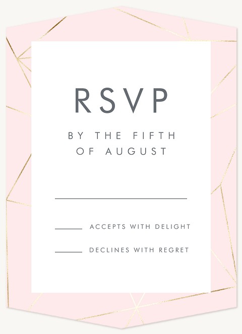 Modern Geo Bat Mitzvah RSVP Cards