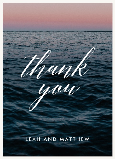 Ocean Tides Wedding Thank You Cards