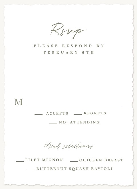 Our Moment Wedding RSVP Cards