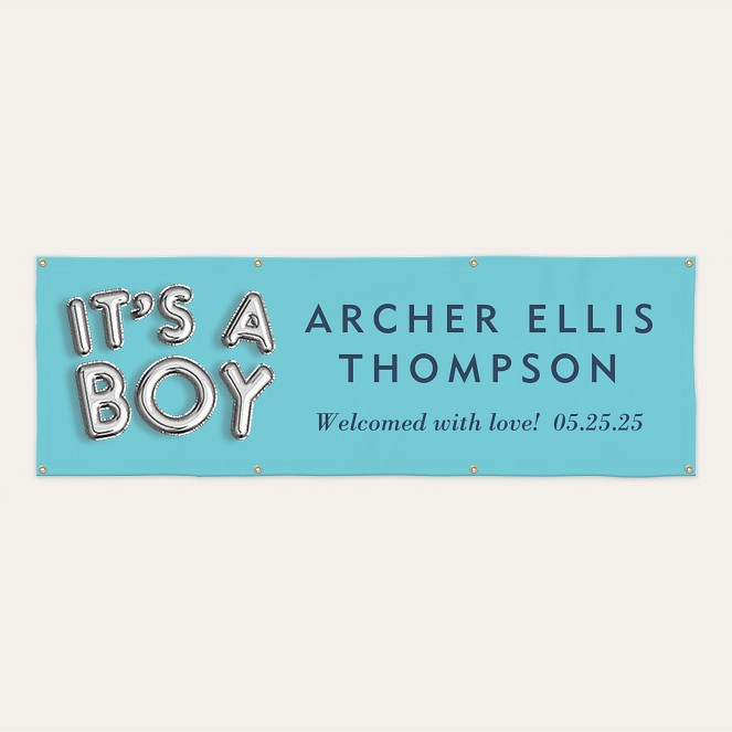 It's a Boy Custom Banners