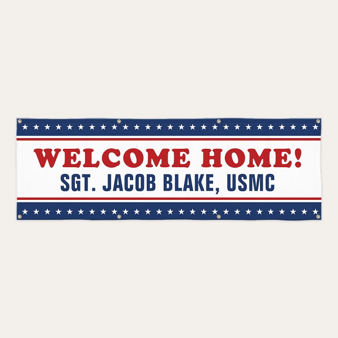 Patriotic Welcome Custom Banners