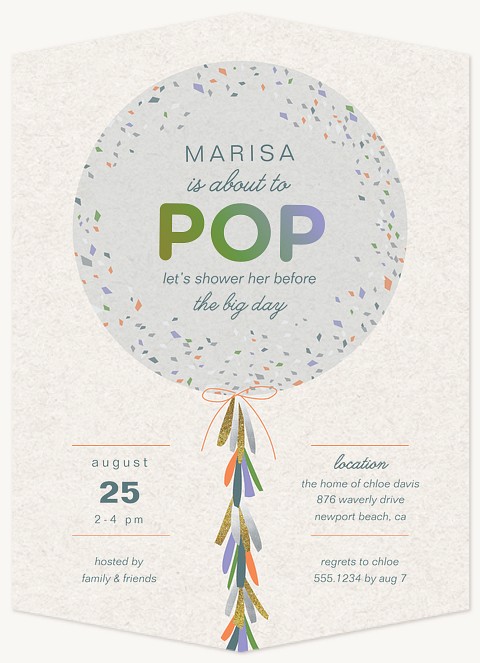 Pop Baby Shower Invites