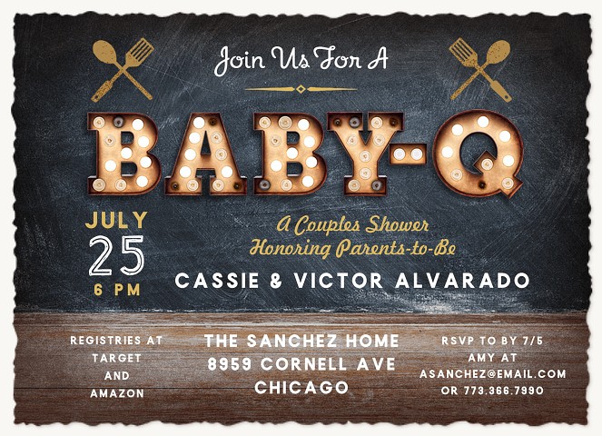 Baby-Q Baby Shower Invites