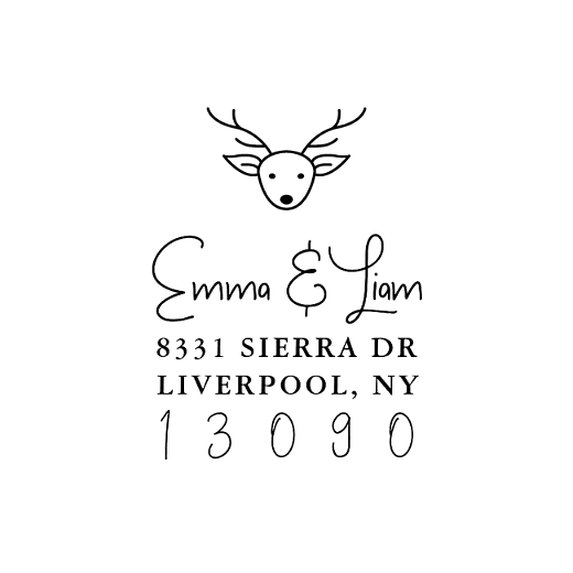  Reindeer Delivery | Custom Rubber Stamps