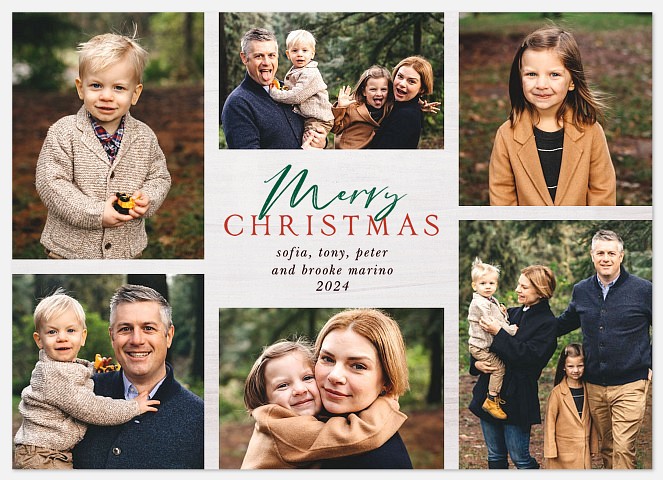 Aspen Grid Holiday Photo Cards