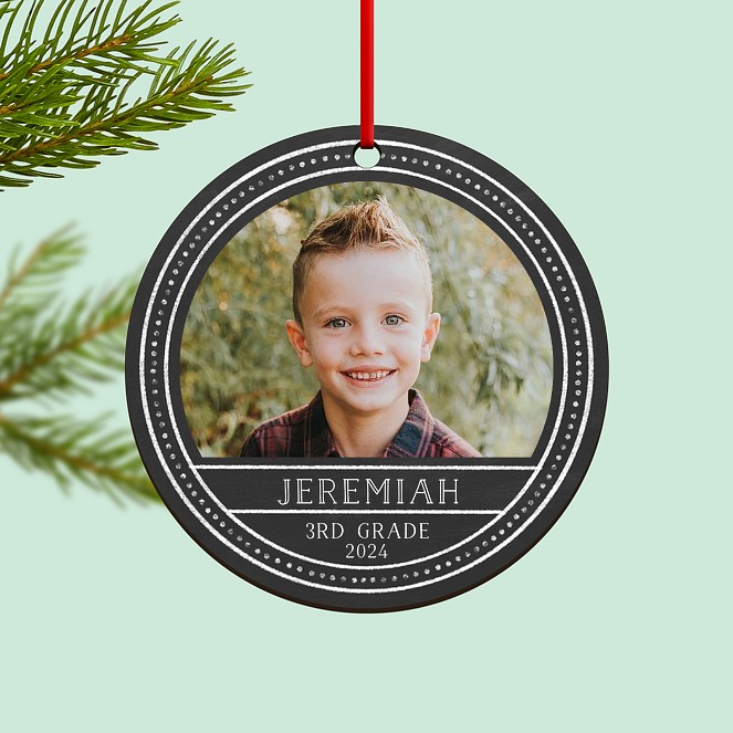 Chalk Frame Custom Ornaments