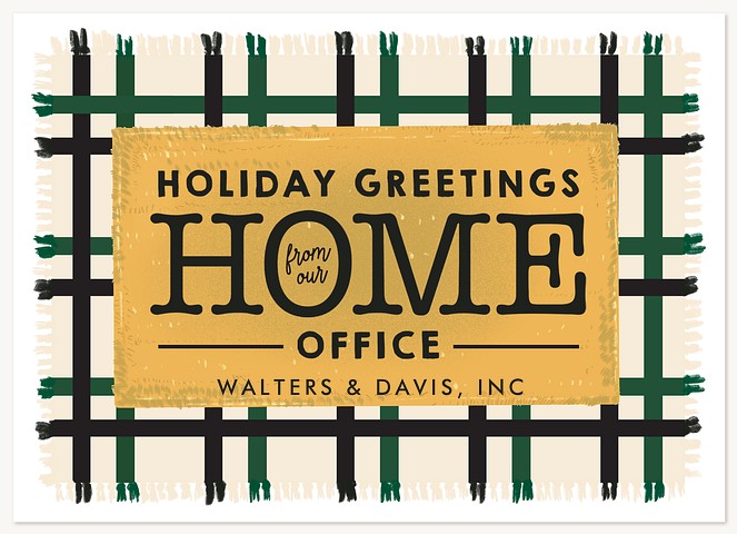 Holiday Home Office Business Holiday Cards