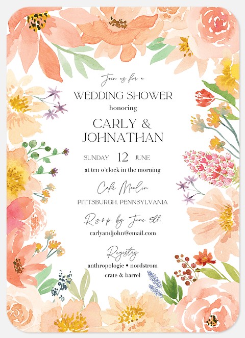 Magnolia Gardens Bridal Shower Invitations